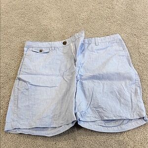 Banana Republic Men's Sky Blue Flat Front Shorts